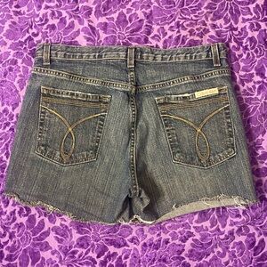 Vintage Calvin Klein dark wash denim jean shorts